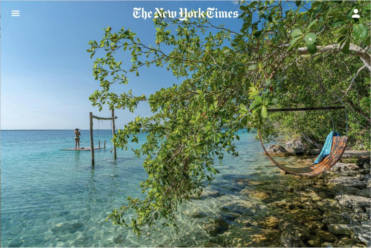 Azul Nomeolvides Bacalar - Guests Only Villa Bagian luar foto