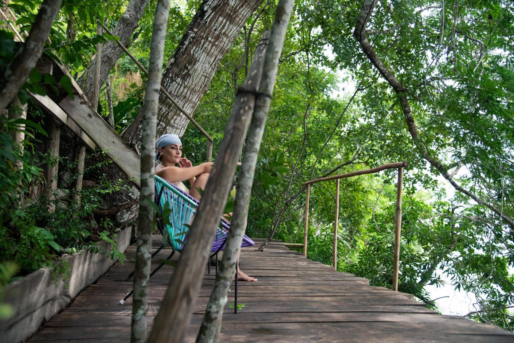 Azul Nomeolvides Bacalar - Guests Only Villa Bagian luar foto